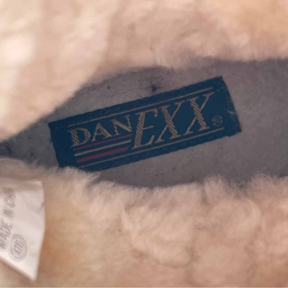 DaneXX Vintage Womens Frosty Brown Shearling-Lined Leather Boots Size 8.5 - Picture 10 of 12